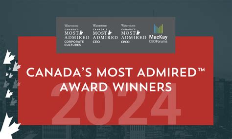 Canada's Most Admired Corporate Culture .